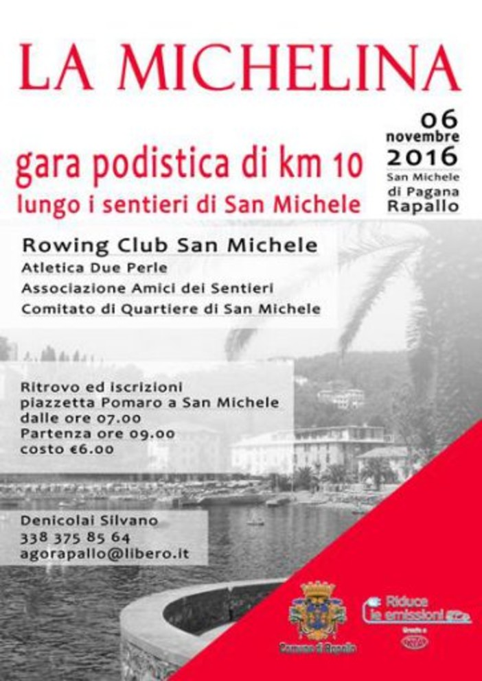 "La Michelina" è stata posticipata da domenica 6 a domenica 13 novembre