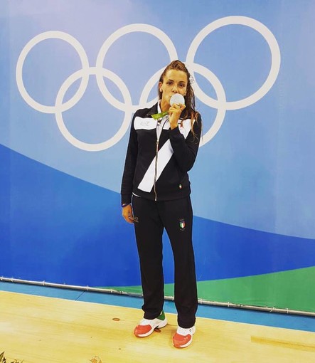 Arianna Garibotti con l'argento olimpico