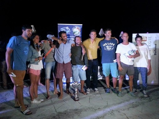 I vincitori dello scudetto 2015 della beach waterpolo, i genovesi del Riviera Pegli Club Esqui de Medellin