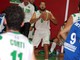 Il capitano del Centro Basket Sestri Levante Jacopo Reffi, determinante per il successo biancoverde in gara uno contro la Tigullio