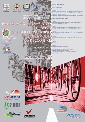 Sabato un'intera giornata dedicata, a Camogli, al grande ciclismo