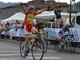 Nella foto tratta da facebook il vittorioso arrivo di Andrea Raccagni al campionato regionale Giovanissimi su strada riservato ai G5