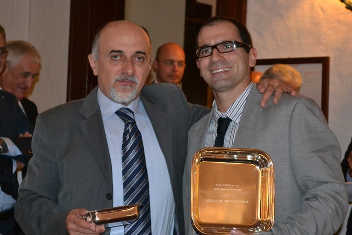 da sinistra: Marco Garibaldi con Mirko Ghiggeri da sinistra: Marco Garibaldi con Mirko Ghiggeri