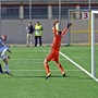 Il gol con cui De Luca ha sbloccato il punteggio di Virtus Entella-Brescia, portando in vantaggio i chiavaresi (foto di Agnese Carilli)