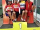 Ecco Alessandro Rampani, Gino De Mattei, Paolo Calevo e Walter Guarnieri sorridenti al termine della fatica dopo gli oltre 250 km del percorso