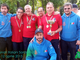 L'Ens Bologna che ha vinto il campionato italiano sordomuti di minigolf. Con loro una rappresentanza del Rapallo Minigolf Team: il tecnico Andrea Bergaglio a sinistra, il vice presidente Stefano Biagioni al centro e a destra Enrico Caffo che è anche presidente regionale Minigolf.