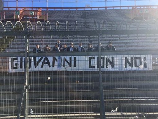 &quot;Giovanni con noi&quot;: i tifosi dell'Entella lo ricordano cosi