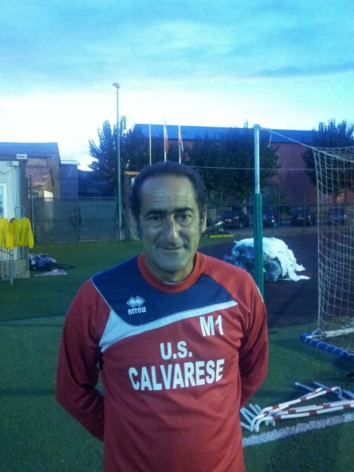 Giancarlo Bacigalupo, tecnico della Calvarese che sotto la sua guida continua a crescere.