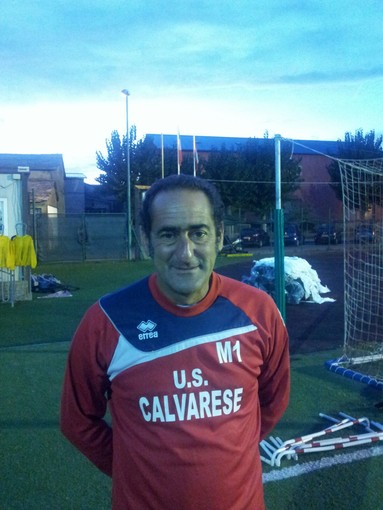 Giancarlo Bacigalupo, tecnico della Calvarese che sotto la sua guida continua a crescere.