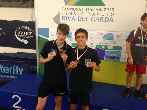 Tennistavolo, Federico Marini vince l'oro nel doppio