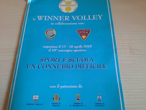Il convegno organizzato dalla Winner Volley Santa Margherita Portofino verterà quest'anno su sport e scuola