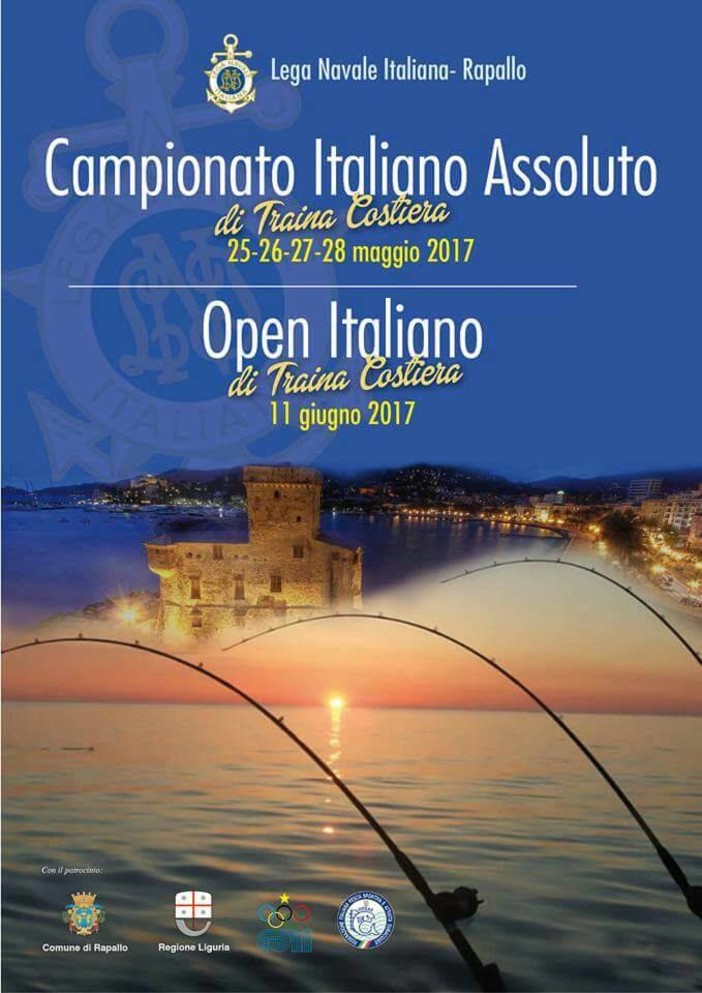 Da giovedì a domenica la Lega Navale Italiana di Rapallo organizza i campionati italiani di traina costiera Da giovedì a domenica la Lega Navale Italiana di Rapallo organizza i campionati italiani di traina costiera