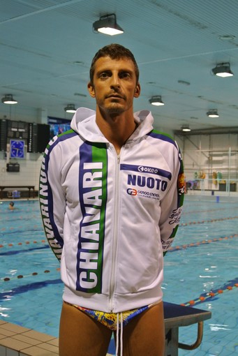 Andrea Mangiante, il più esperto e rappresentativo tra i giocatori della Chiavari Nuoto