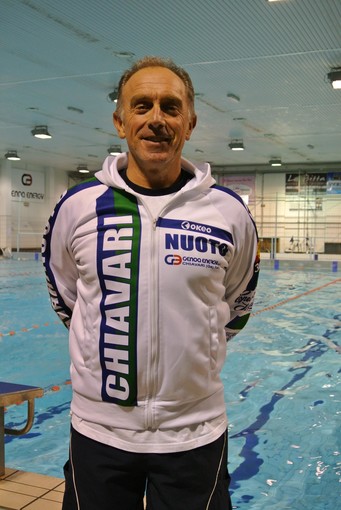 Gianluca Federici, da quest'anno allenatore capo della prima squadra della Chiavari Nuoto