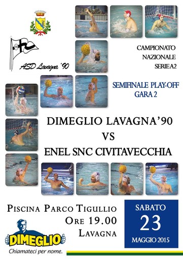 La locandina di presentazione di Di Meglio Lavagna '90-Enel Snc Civitavecchia, in programma sabato alle 19 al Parco del Cotonificio