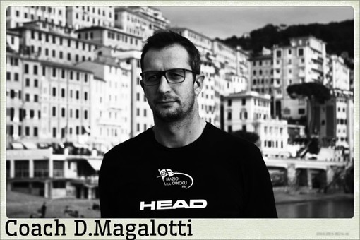 Il tecnico della Spazio Rari Nantes Camogli Daniele Magalotti