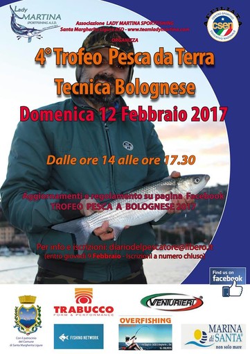 Domenica è in programma a Santa Margherita la quarta edizione del raduno di pesca, da terra, con tecnica &quot;bolognese&quot;