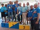 Il podio dei campionati italiani di traina costiera andati in scena a Rapallo e organizzati dalla locale sezione della Lega Navale Italiana
