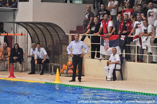 Riccardo Tempestini, allenatore della Pro Recco, rischia di non avare a disposizione nessun centroboa per la gara interna di domani con l'Acquachiara.