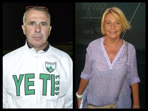 Massimo Perego, allenatore, ed Elisabetta Biggio, curatrice motivazionale, della Val d'Aveto.