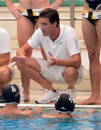 Alessandro Cavallini, allenatore del Camogli Under 20 maschile.