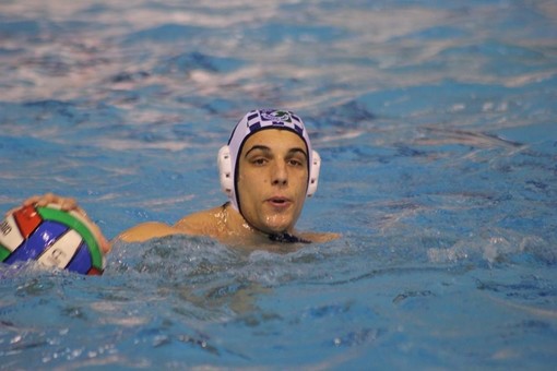 Il capitano della Chiavari Nuoto Tommaso Botto, suo il gol che è valso la vittoria contro il Bologna