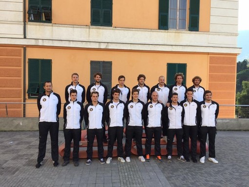 La Spazio Rari Nantes Camogli che sarà protagonista nel campionato di pallanuoto di serie A2 maschile 2015-2016