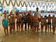 Foto di gruppo per la Pro Recco Waterpolo Youth Academy nella piscina di Rapallo