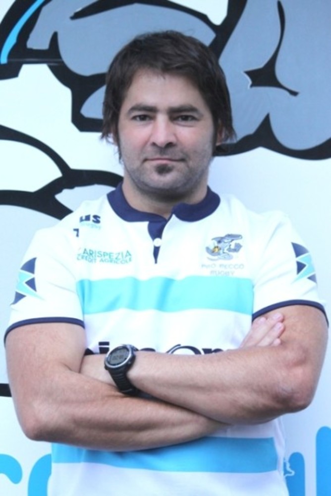 L'allenatore giocatore dell'Aircom Pro Recco Rugby Lisandro Villagra
