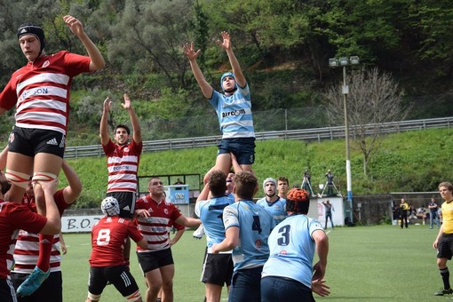 Gli Under 18 della Pro Recco in azione al Carlo Androne nel vittorioso match contro l'Asr Milano (foto Rossi)