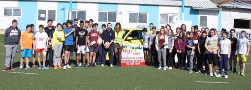 Nella foto di Luigi Galli i partecipanti al nuovo appuntamento con &quot;Una Classe di Valori&quot; al Carlo Androne di Recco