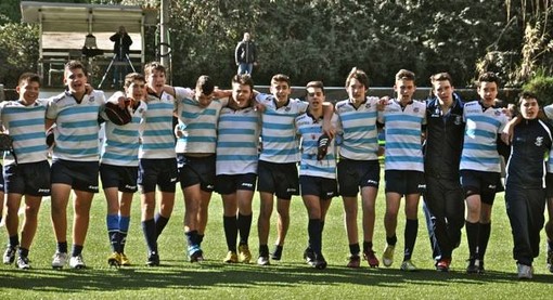 Gli Under 16 della Pro Recco Rugby in una foto di archivio