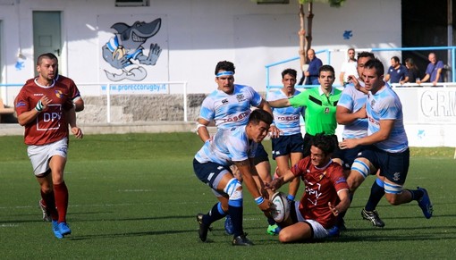 Nella foto di Osvaldo Ciotti una fase di Tossini Pro Recco-TKGroup Torino di domenica scorsa