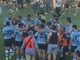 La comprensibile delusione sui volti dei giocatori dell'Aircom Pro Recco Rugby, sul campo di Viadana, al termine della finale playoff della serie A, persa contro i Lyons Piacenza (foto tratta da facebook)