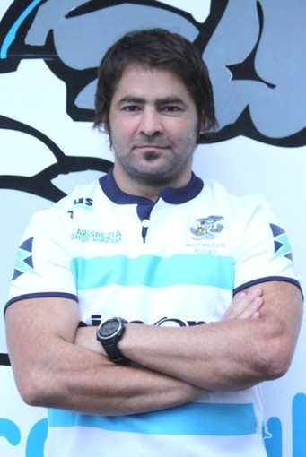 L'allenatore giocatore dell'Aircom Pro Recco Rugby Lisandro Villagra, pronto a guidare gli Squali nella finale playoff di domenica a Viadana contro i Lyons Piacenza