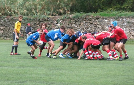 Gli Under 16 della Pro Recco Rugby in azione