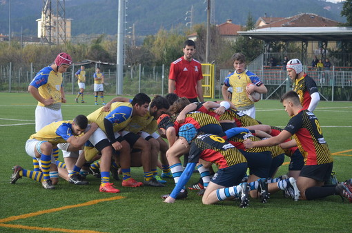 Gli Under 18 della FTGI Pro Recco Spezia in campo contro il VII Torino a La Spezia (per la foto si ringrazia il VII Torino)
