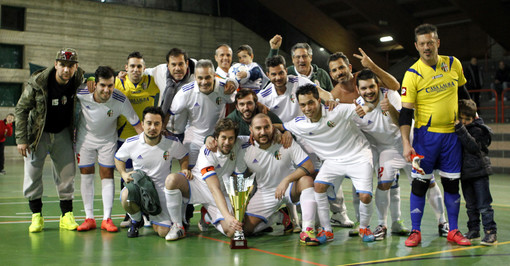 Il San Lorenzo della Costa con la Coppa Italia (foto Andrea Bocca)