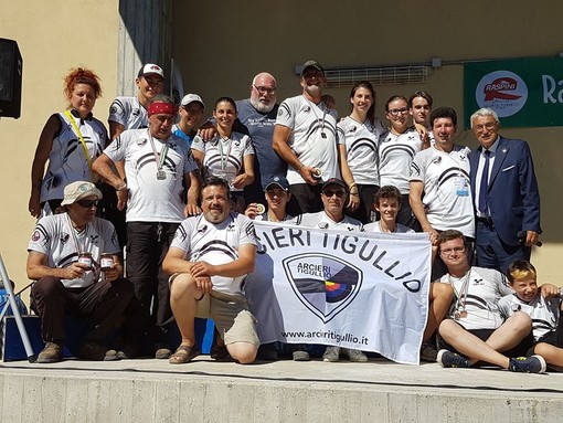 La squadra degli Arcieri Tigullio, grande protagonista agli Italiani 3D di Cantalupa