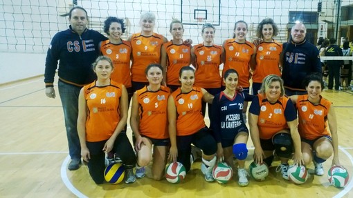 Le ragazze del Csi Volley Chiavari/Gelateria Toca No', che si sono qualificate per le finali scudetto