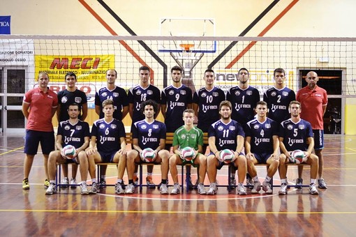 La prima squadra maschile dell'Admo Volley Lavagna, terza forza della serie C maschile
