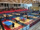Il palazzetto dello sport di Chiavari allestito per il tennistavolo Il palazzetto dello sport di Chiavari allestito per il tennistavolo