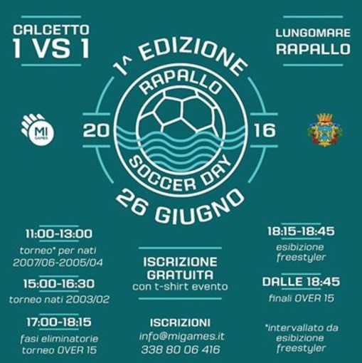 Ecco &quot;Rapallo Soccer Day&quot;: domenica torneo 1vs1 nella gabbia
