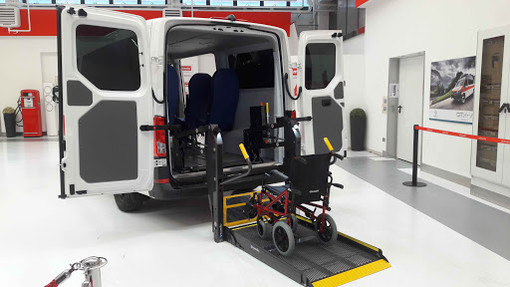 Olmedo Spa: le vetture per il trasporto dei disabili